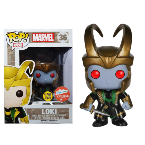 Funko Pop Loki 36 Glow in the dark Vinyl Figure