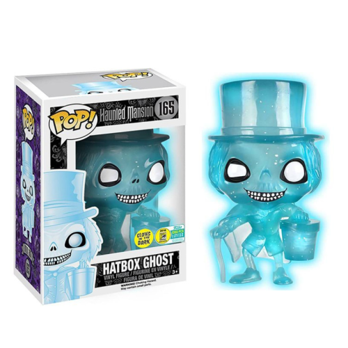 Funko Pop! Haunted Mansion Figure [Disney] #165: Hatbox Ghost - Glitter & Glow in the Dark