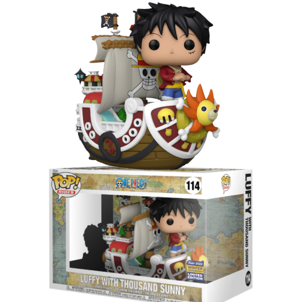 Funko Pop  Rides One Piece Luffy with Thousand Sunny 2022 CCXP Exclusive Figure #114