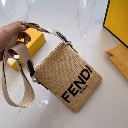Sack Small Woven Straw Bag In Beige SC-007