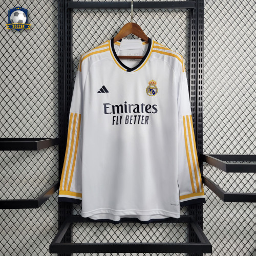 Real Madrid Home Man Long Sleeve Jersey 23/24