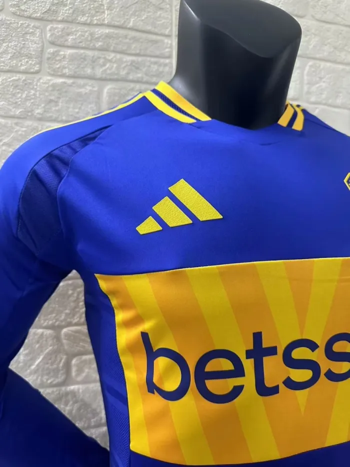 Boca Home Player Long Sleeve Jersey 24/25