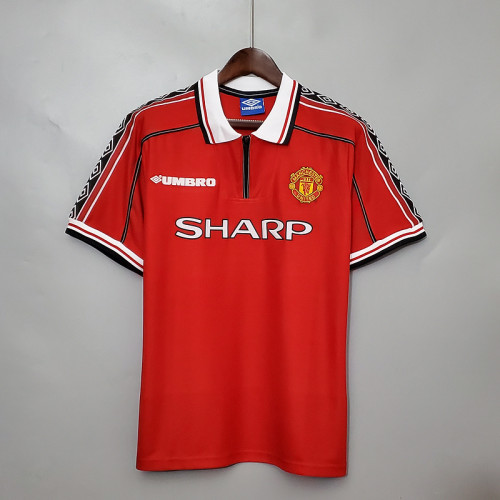 Manchester United 1998-99 home Retro soccer jerseys