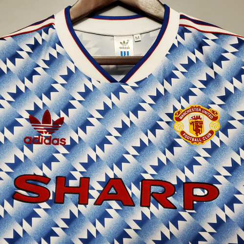 Manchester United 1990-92 away Retro soccer jerseys