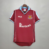 West Ham 1999-01 United home Retro soccer jerseys