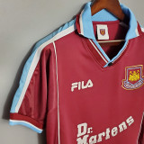 West Ham 1999-01 United home Retro soccer jerseys