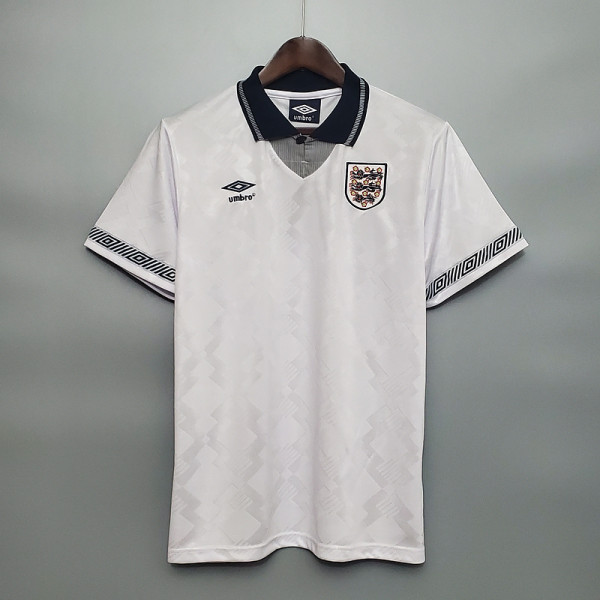 England 1990 home Retro soccer jerseys