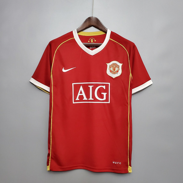 Manchester United 2006-07 home Retro soccer jerseys