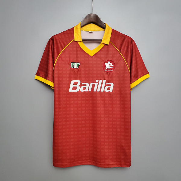 Roman 1990-91 home Retro soccer jersey