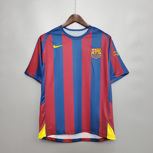Barcelona 2006 UEFA Champions League home Retro soccer jerseys