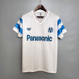 Marseille 1990 home Retro soccer jerseys