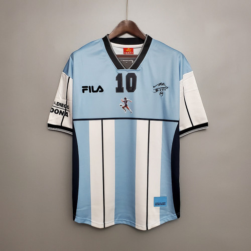 Argentina 2001 Maradona #10 Commemorative Edition Retro soccer jerseys