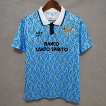Lazio 1991-92 home Retro soccer jerseys