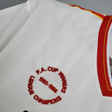 Liverpool 1985-86 away white Retro soccer jerseys