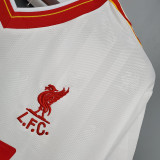 Liverpool 1985-86 away white Retro soccer jerseys