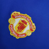 Manchester United 1985-86 away blue Retro soccer jerseys