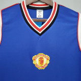 Manchester United 1985-86 away blue Retro soccer jerseys