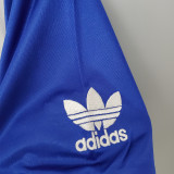 Manchester United 1985-86 away blue Retro soccer jerseys