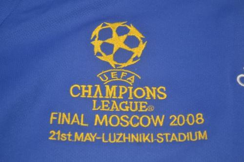 Chelsea 2007/08 home UCL fonts Retro soccer jerseys