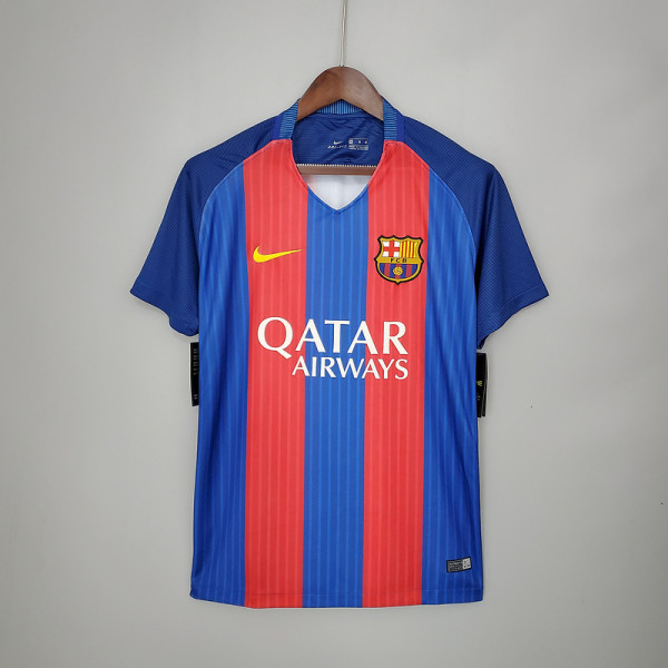 Retro Barcelona 2016/17 home Soccer jersey