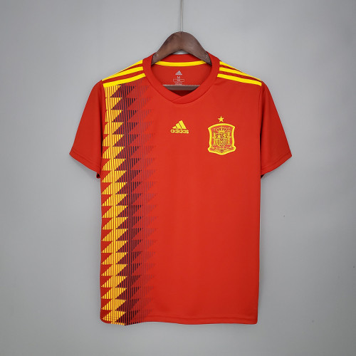 Retro Spain 2014 home Soccer jersey