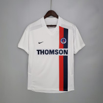 Retro Paris PSG 2002/03 away white Soccer jersey