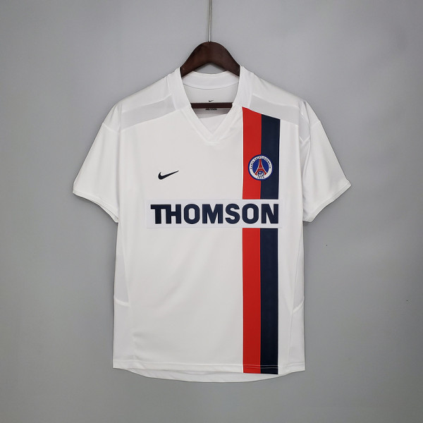 Retro Paris PSG 2002/03 away white Soccer jersey