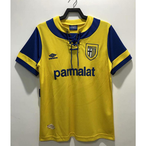 Parma 1993/95 yellow away home Soccer jersey