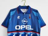 AC Milan 1995/96  blue away Soccer jersey