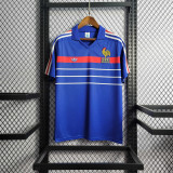France 1984 home Retro soccer jerseys