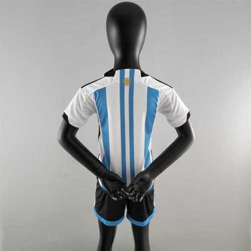 Argentina 2022/23 home kids soccer jerseys
