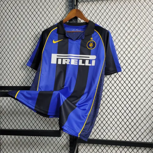 Inter Milan 2001/02 home soccer jerseys