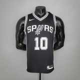 DeROZAN#10 Spurs Spurs Black NBA Jersey