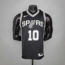 DeROZAN#10 Spurs Spurs Black NBA Jersey
