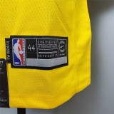 Bryant #8 Lakers Round neck yellow NBA Jersey