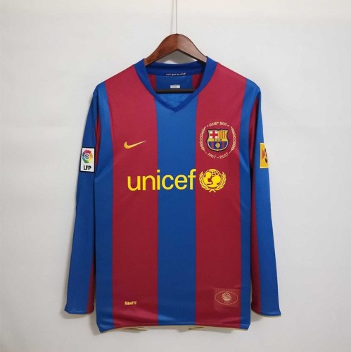 Barcelona 2007/08 long sleeve Soccer jerseys
