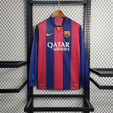 Barcelona 2014/15 home long sleeve Retro soccer jerseys
