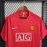 Manchester United 2007-08 home Retro soccer jerseys