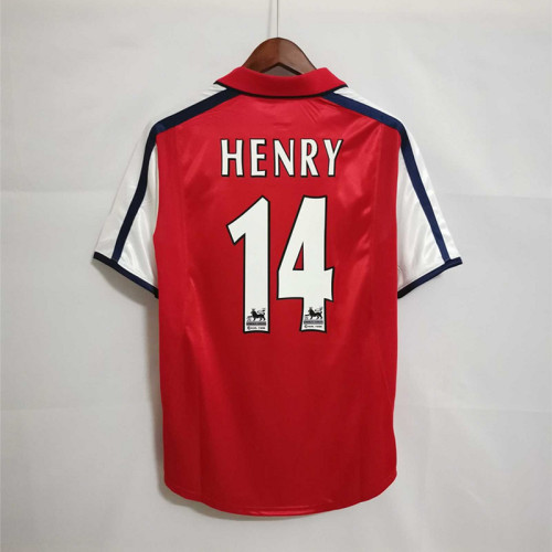 Arsenal 2001/02 home soccer jersey size S-2XL
