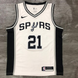 Spurs White No. 21 Duncan