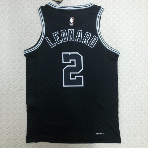 Spurs Retro Black No. 2 Leonard