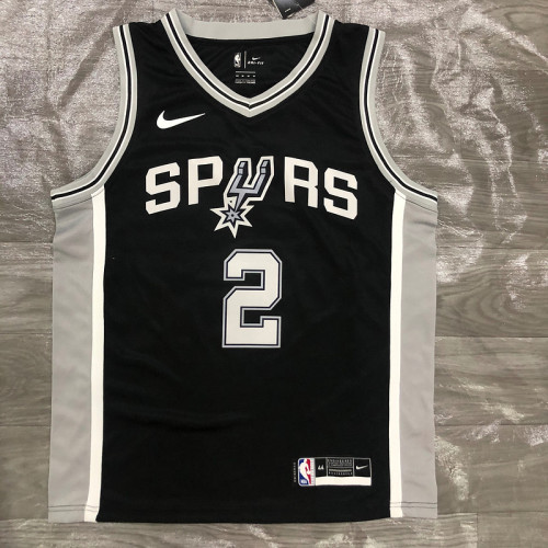 Spurs Black No. 2 Leonard