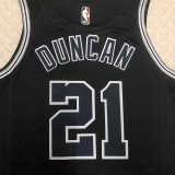 Spurs Black Retro No. 21 Duncan