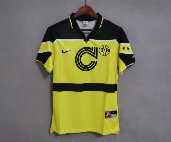 Dortmund 1996-97 UCL version Retro soccer jerseys