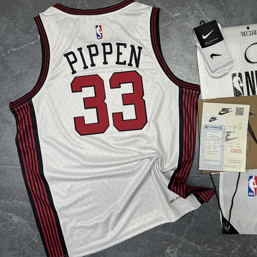 Chicago Bulls City version No. 33 Pippen
