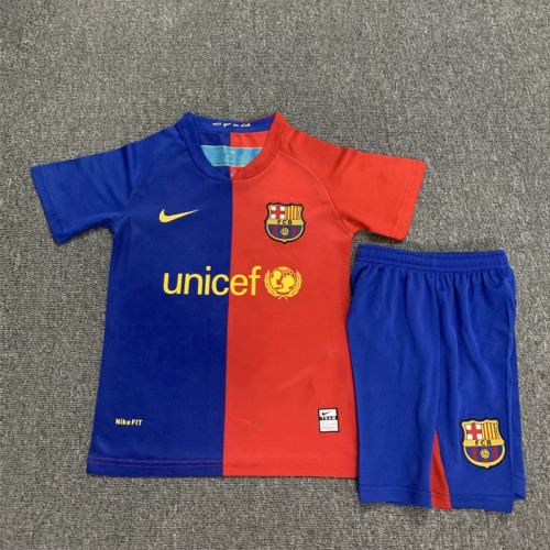 Barcelona home retro  2008-09 kid kit  soccer jerseys