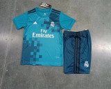 2017-18 Real madrid third away retro kid kit