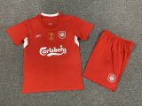 Liverpool UCL 2005 home retro kids kit