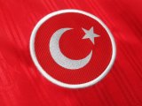 Turkey 1990 home red retro jersey