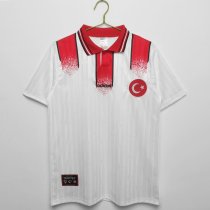 Turkey 1990 away white retro jersey